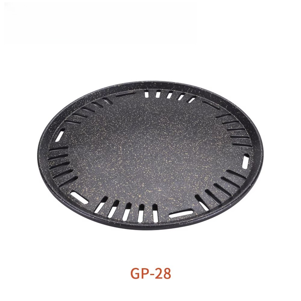 Outdoor Camping Korea - Piring BBQ Bulat Aluminium Anti Lengket
