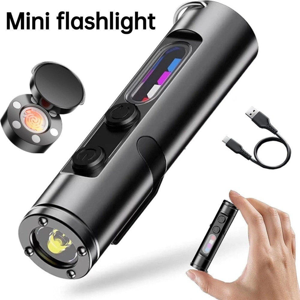 Outdoor Camping Hat - Senter Mini Outdoor Tipe C LED