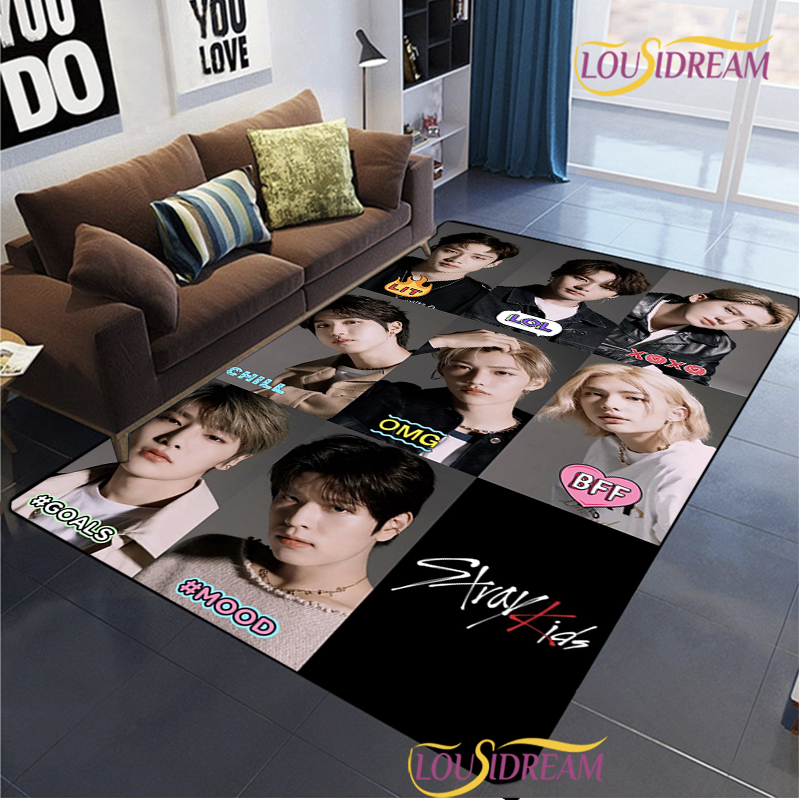 Outdoor Camping Korea - Karpet Anti-Selip Bertema Musik Kpop Korea