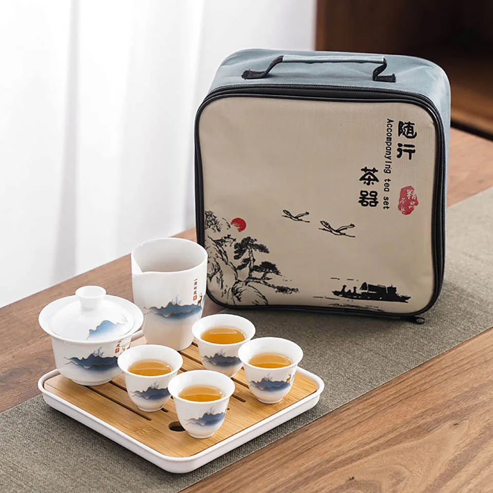 Outdoor Camping Outfit - Set Teh Kung Fu Cina Keramik,