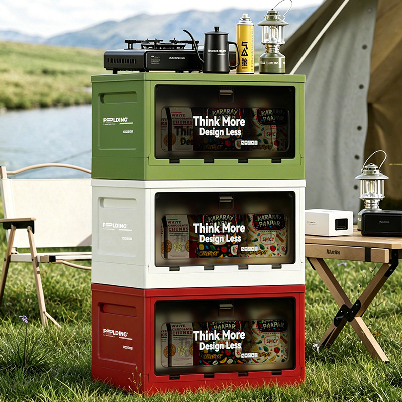 Outdoor Camping Bin - Kotak penyimpanan berkapasitas besar, kotak sub