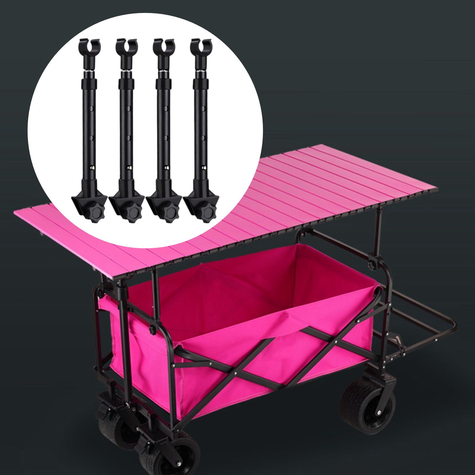 Outdoor Camping Vehicle Wagon - 4 Buah Tiang Penyangga Atap Gerobak,