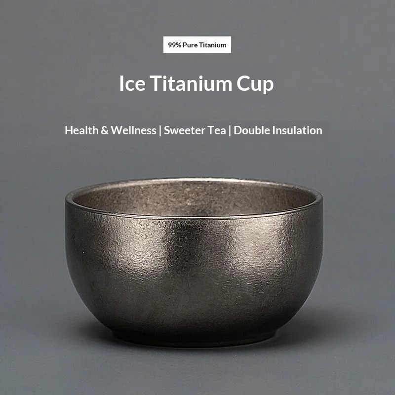 Outdoor Camping Outfit - Cangkir Teh Titanium Kelas Atas Ukuran