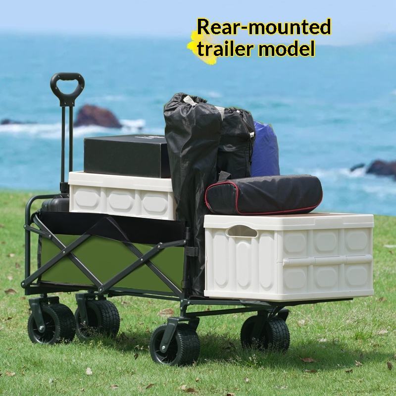 Outdoor Camping Set - Gerobak Utilitas Camping Roda Empat Lipat