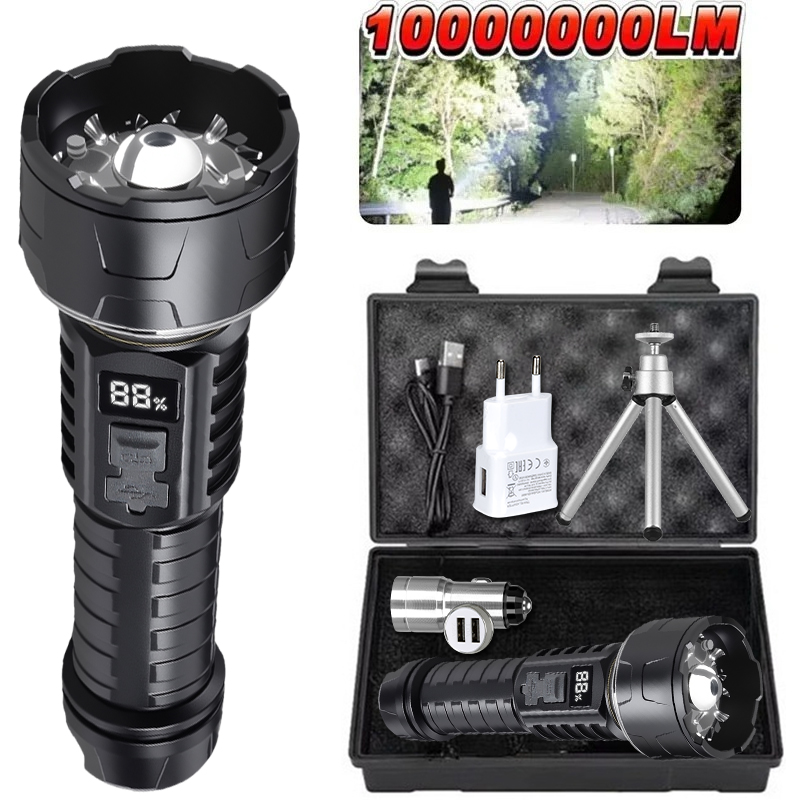 Outdoor Camp - Senter LED COB Lentera Isi Ulang
