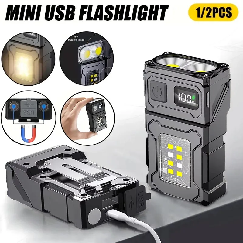 Outdoor Camping Hat - Senter LED COB Portabel Lentera Isi