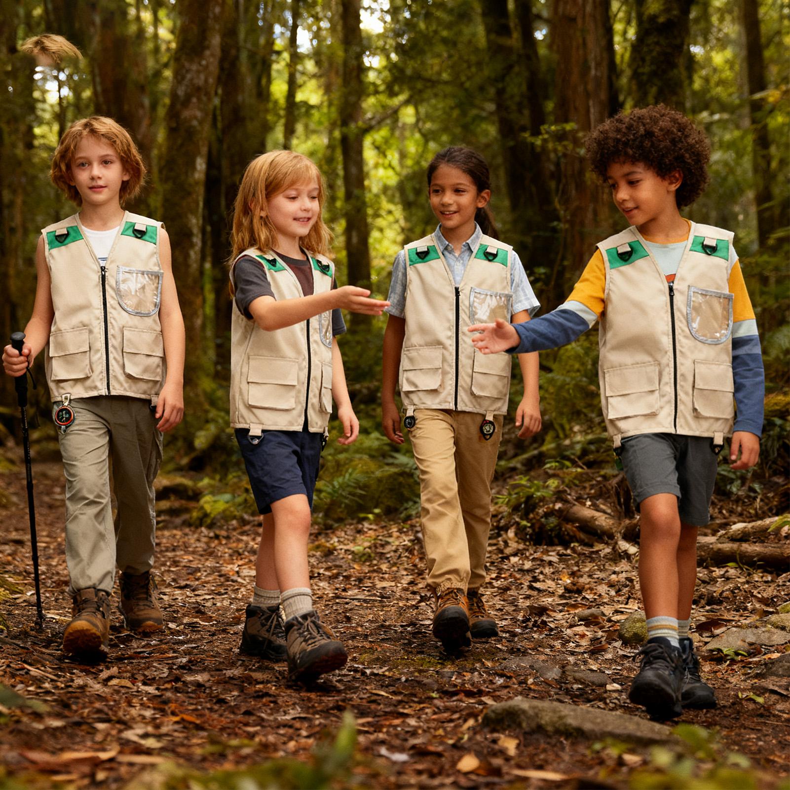 Outdoor Camping Kids Activities - Rompi Kargo Anak Tanpa Lengan, Jaket