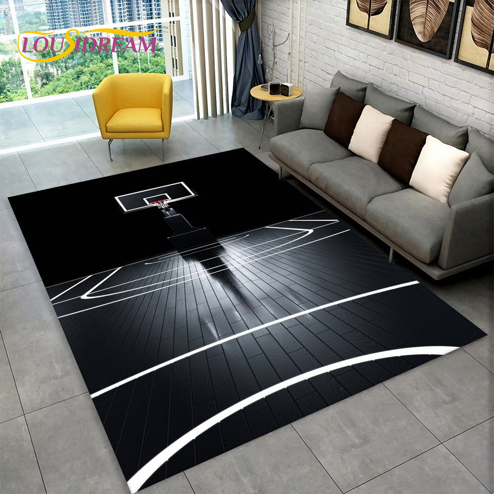 Outdoor Camping Mats Large - Karpet Area kartun basket 3D besar,