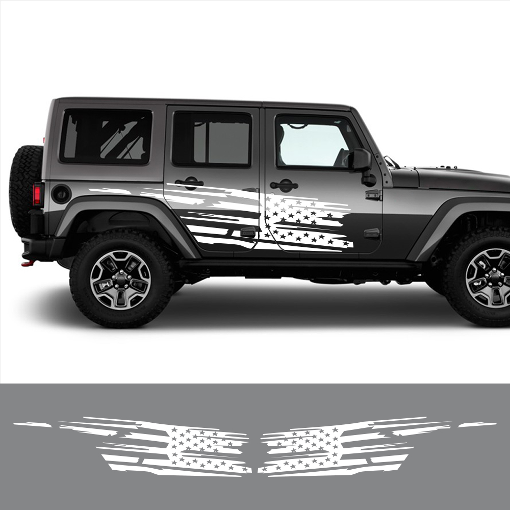 Outdoor Camping Jeep - Stiker sisi pintu mobil untuk Jeep