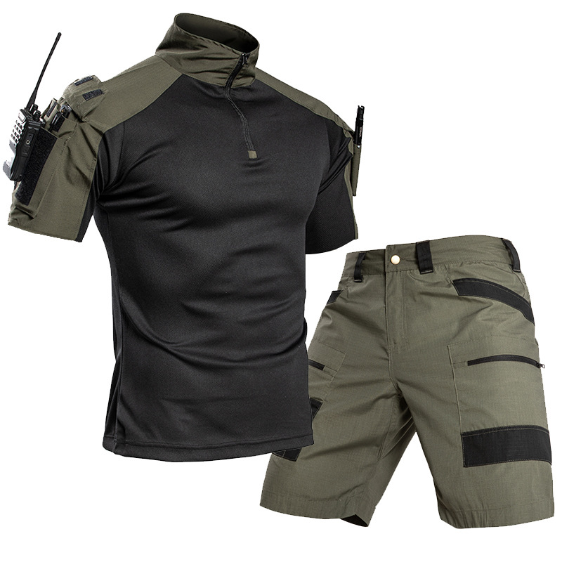 Outdoor Camping Set - Set Kaos Taktis Pria Outdoor Cepat