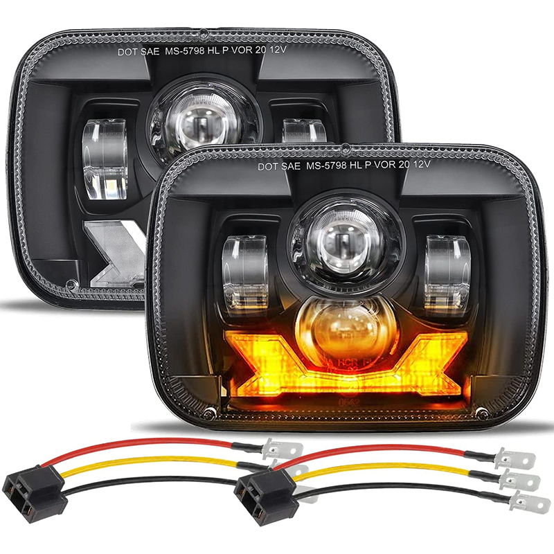 Lampu Depan LED 5x7 7x6 9600LM - Outdoor Camping Jeep ulasan dan harga
