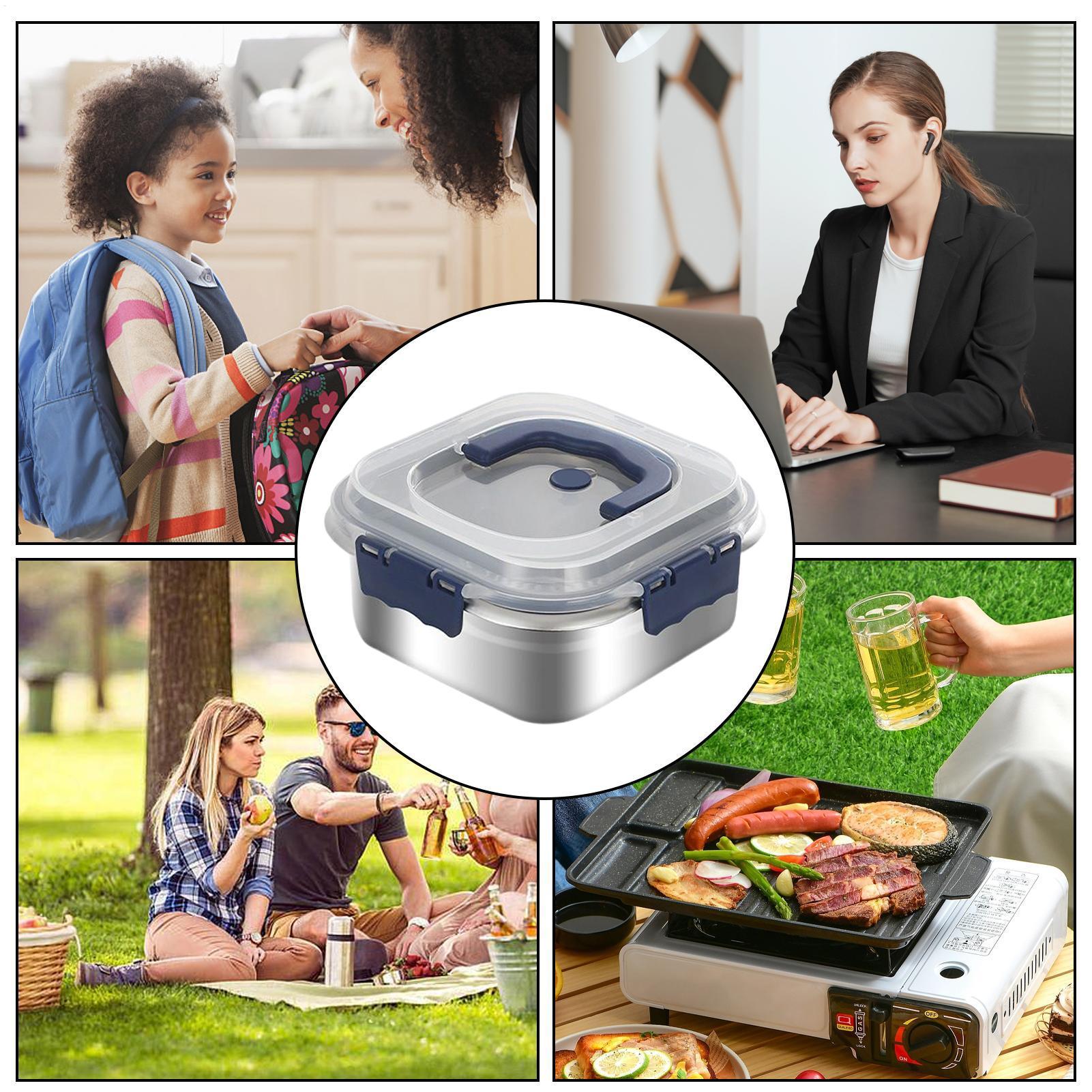 Kotak Makan Siang Tahan Karat  - Outdoor Camping Bin ulasan dan harga