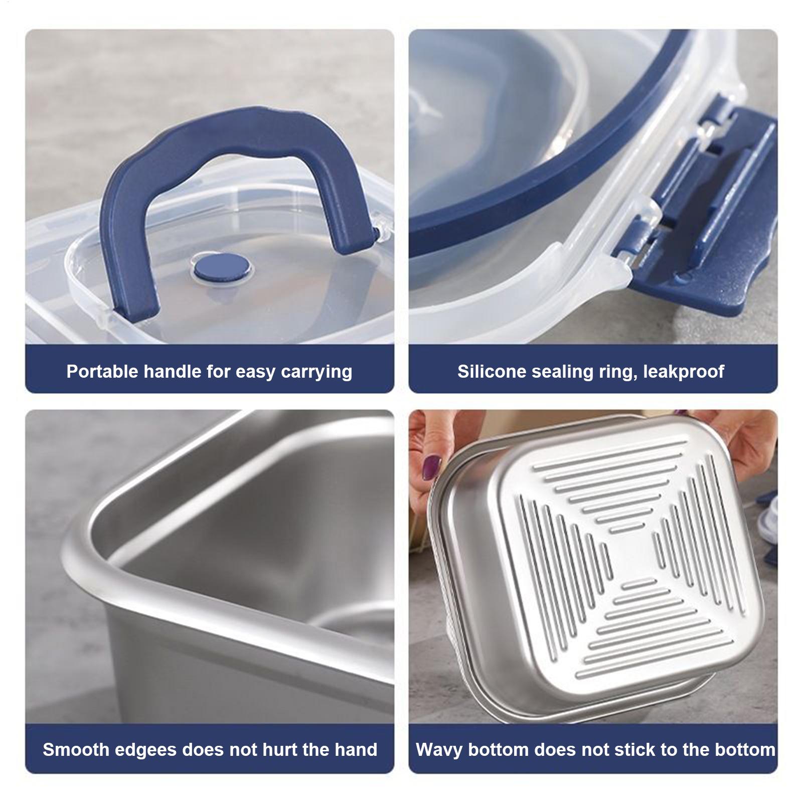 Kotak Makan Siang Tahan Karat  - Outdoor Camping Bin ulasan dan harga