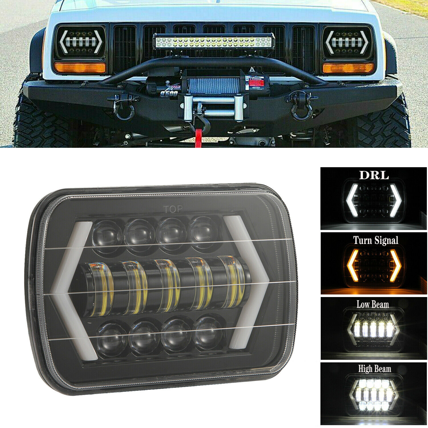 Lampu LED Mobil Kotak 7x6 5X7