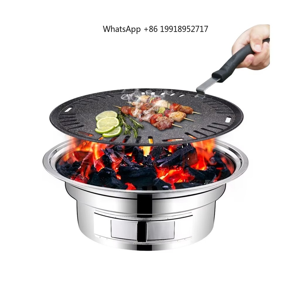 Piring BBQ Bulat Aluminium Ant - Outdoor Camping Korea ulasan dan harga