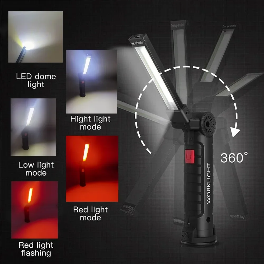 Senter LED COB Portabel Lampu  - Camping Lantern ulasan dan harga