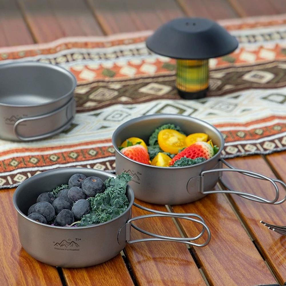 Panci Titanium Outdoor Portabe - Outdoor Camping Korea ulasan dan harga