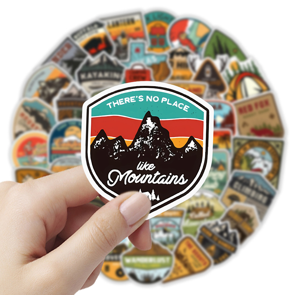 50 Lembar Stiker Petualangan L - Outdoor Camping Store ulasan dan harga