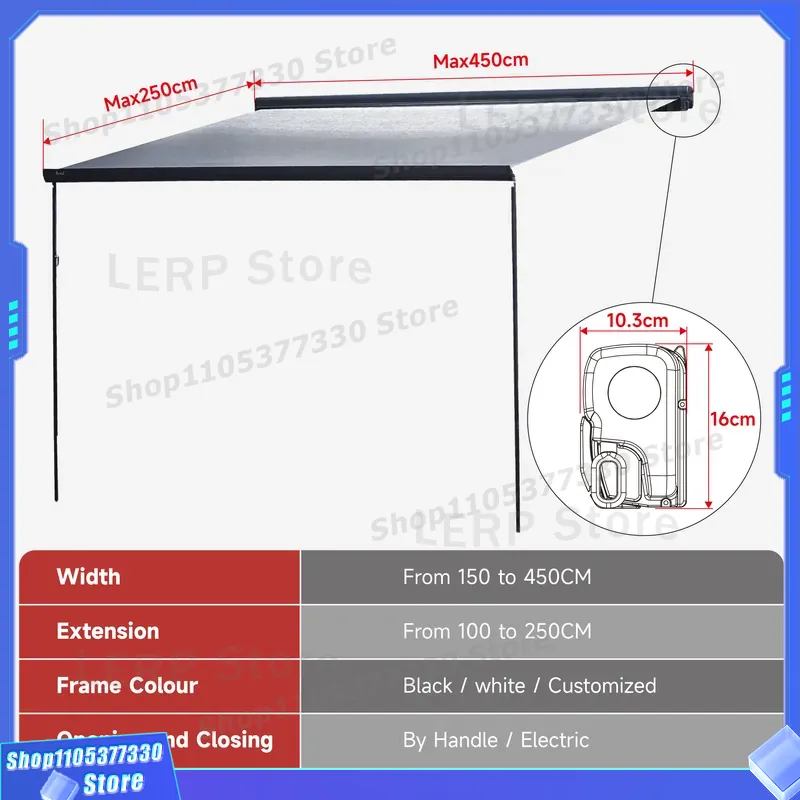 Awning RV W5500 Kontrol Manual - Outdoor Camping Vehicle Wagon ulasan dan harga