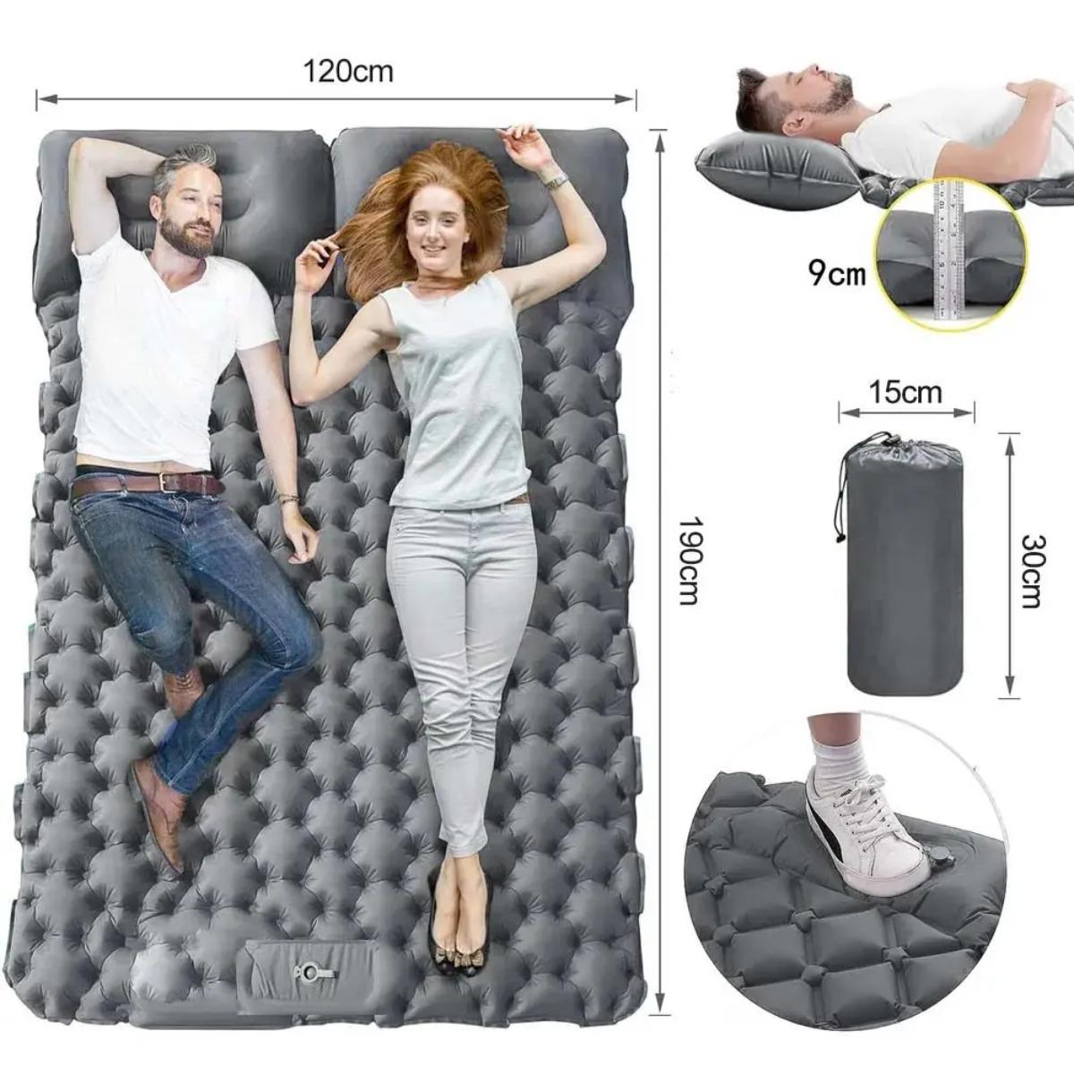 Kasur Udara Tiup Tunggal & Gan - Outdoor Camping Carpet ulasan dan harga