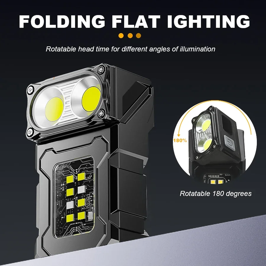 Senter LED COB Portabel Lenter - Outdoor Camping Hat ulasan dan harga